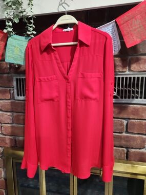 Red Express Portfino Blouse Size Sm